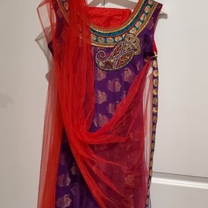 Indian chudidar salwar suit